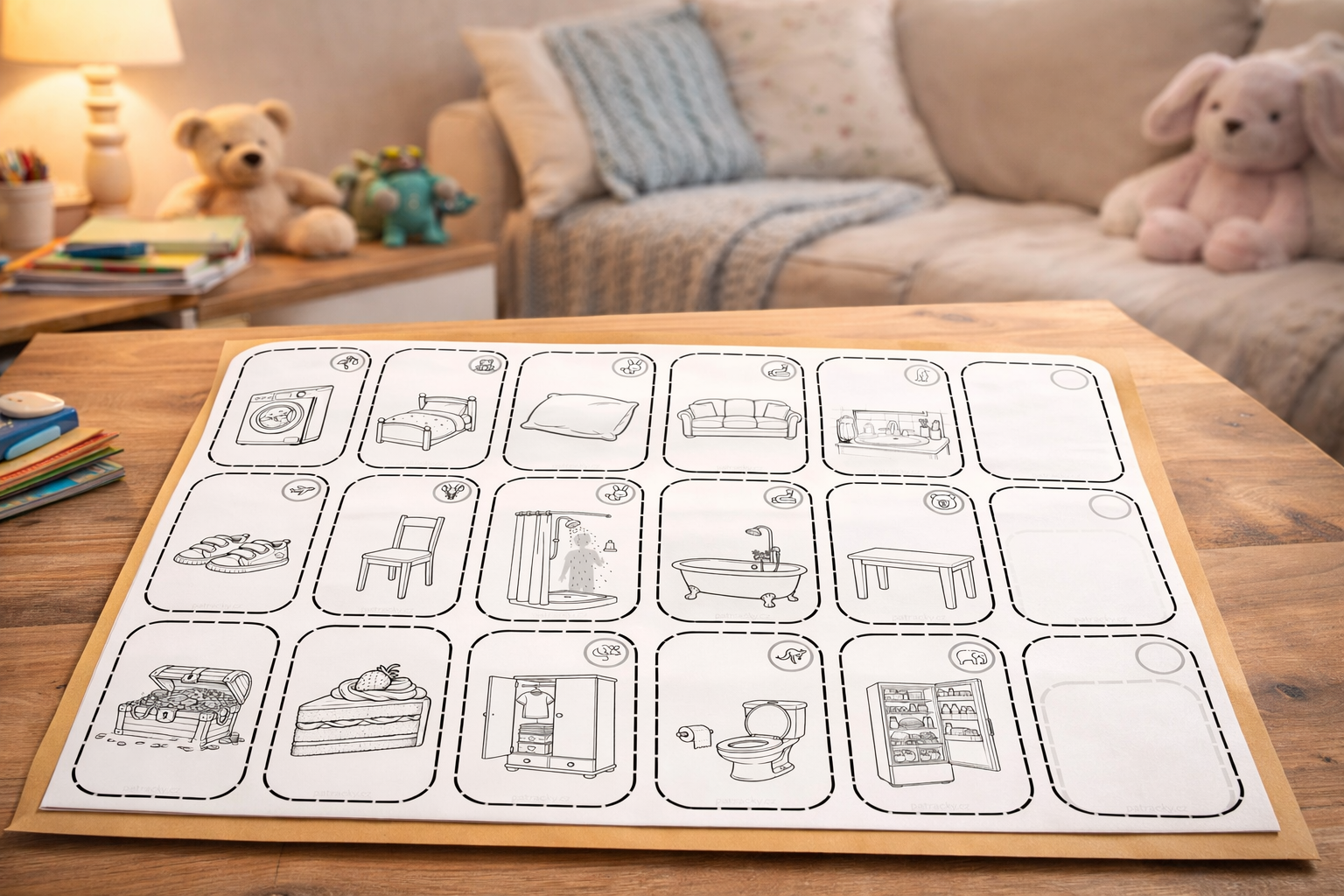 Herní sada Pátrací karty - Doma (v krabičce)